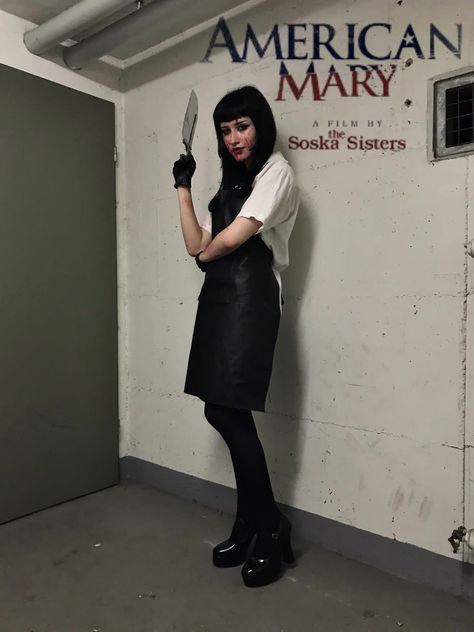 Horror Movie Female Costumes, American Mary Costume, American Mary Halloween Costume, Horror Movie Characters Female, American Mary Aesthetic, Female Horror Costumes, Horror Movie Cosplay, Movie Killers Costumes, Womens Horror Cosplay