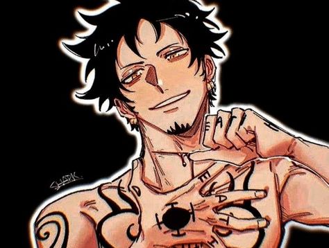 Law Tattoo, Trafalgar Law Wallpapers, Trafalgar D Water Law, Law Icon, Anime Black, Trafalgar Law, Louis And Harry, One Piece Comic, One Piece Pictures