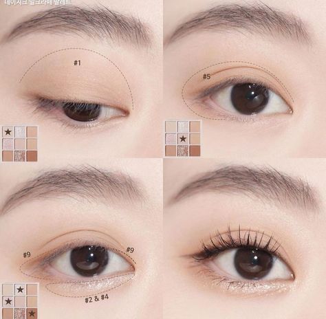 Eyeshows Looks Natural, Korean Photoshoot Makeup, Korean Natural Eye Makeup, Cute Eye Makeup, Doll Eye Makeup, Subtle Makeup, Korean Eye Makeup, Beauty Makeup Tutorial, Ulzzang Makeup