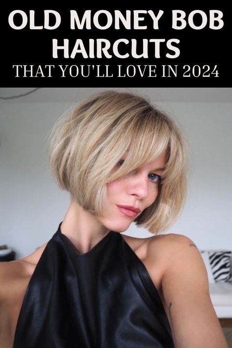 Old money haircut styles you will absolutely love! Old money bob, old money hair, layered shaggy bob, deep side part bob, old money aesthetic, old money haircut, old money brunette hair, old money blonde, old money blonde hair Money Blonde Hair, Blonde Old Money, Deep Side Part Bob, Old Money Blonde Hair, Old Money Haircut, Old Money Hair, Layered Shaggy Bob, Old Money Blonde, Old Money Brunette