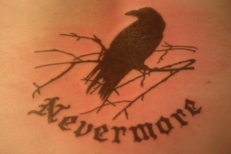 1000+ images about tattoo on Pinterest | Raven Tattoo, Latin ... Poe Raven Tattoo, Nevermore Tattoo, Edgar Allen Poe Tattoo, Poe Tattoo, Crow Tattoos, Pinterest Tattoos, Father Daughter Tattoos, Edgar Allen, Crow Tattoo