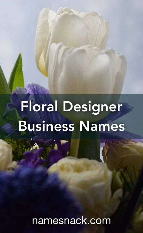 Happy, creative business name ideas for your floral design business. Names For Flower Shops, Flower Brand Name Ideas, Flower Business Names, Florist Name Ideas, Plant Shop Name Ideas, Flower Shop Names Ideas, Floral Business Names, Creative Business Names List, Design Company Names