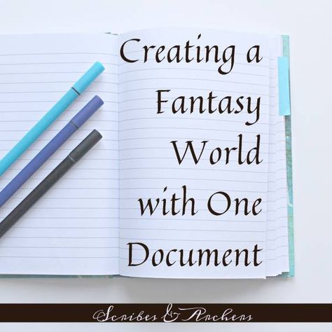 Creating a Fantasy World with One Document - Scribes & Archers Worldbuilding Journal, Creating A Fantasy World, Journal Examples, Writing Things, Blog Graphics, Editing Writing, Writing Stuff, Resource Library, Brain Dump