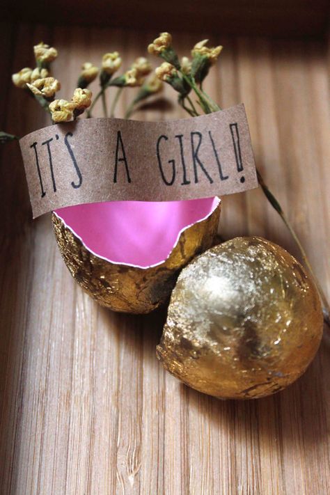 Secret Golden Pregnancy Announcement Egg by GoldenSecret on Etsy Easter Gender Reveal Ideas, Gender Reveal Easter, Sibling Gender Reveal, Mommy Motivation, Easter Gender Reveal, Easter Pregnancy Announcement, Gender Reveal Announcement, Gender Reveal Party Games, Gender Reveal Ideas