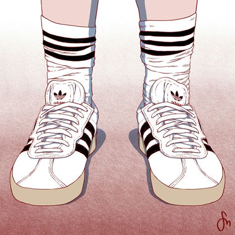 Adidas Sneakers Drawing Reference, Cartoon Sneakers Drawing, How To Draw Sneakers, Shoes Illustration Drawing, Drawings Of Shoes, Drawing Sneakers, Shoes Draw, Shoe Sketch, Shoe Drawings