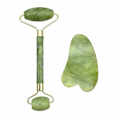 Facial Gua Sha, Jade Face Roller, Jade Gua Sha, Emoji Set, Facial Massage Tool, Skin Care Devices, Skincare Aesthetic, Face Roller, Jade Roller