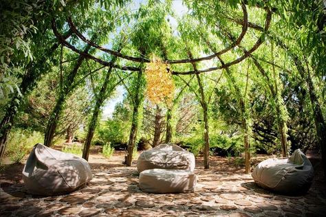 Living Willow Structures, Willow Structures, Open Gazebo, Living Willow, Natural Fence, Fencing Ideas, Natural Playground, Natural Building, Backyard Playground