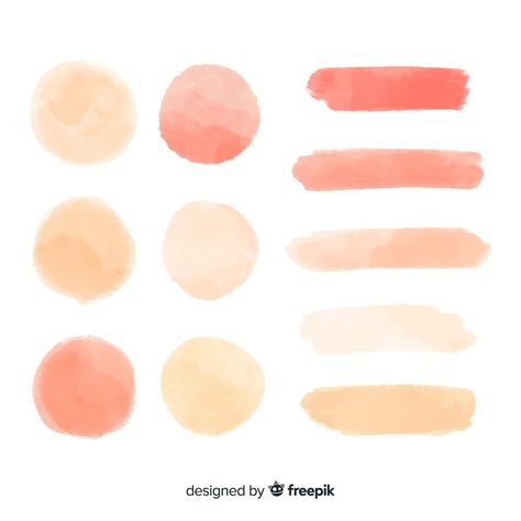 Peach watercolor splash collection Free Vector Elegant Logotype, Girl Holding Balloons, Color Melon, Peach Watercolor, Water Texture, Watercolour Texture Background, Art Essentials, Watercolor Water, Watercolor Logo