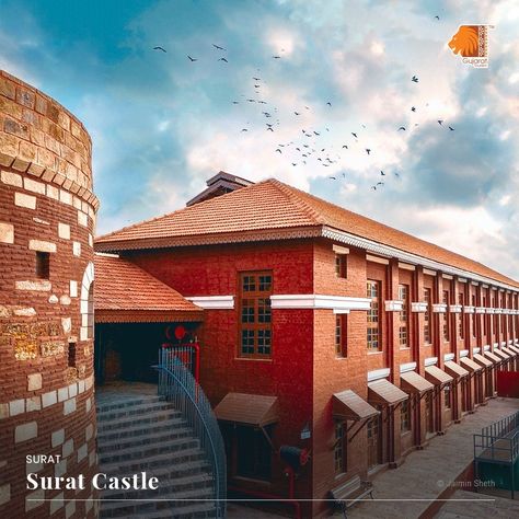 The Surat castle dates back to the 16th century and has played a significant role in the history of the city. The Surat castle dates back to the 16th century and has played a significant role in the history of the city. #Historical #Monument #GujaratTourism Surat Gujarat, Old Fort, Historical Place, 16th Century, The History, Monument, The City, Dates, Tourism