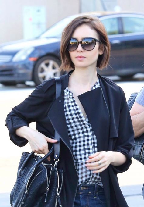 Lily Collins Short Hair, 2015 Hairstyles, Short Pixie Haircuts, Short Hairstyle, Trending Hairstyles, Lily Collins, Short Bob Hairstyles, Short Hairstyles For Women, Hairstyles Haircuts