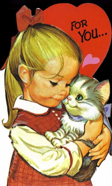 American Greetings Cards, Vintage Valentine Cards, Retro Valentines, My Funny Valentine, Picture Illustration, American Greetings, Vintage Birthday, Vintage Greeting Cards, Vintage Valentines