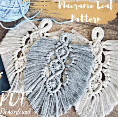 17 Macrame Leaf Patterns 17 Macrame Leaf Pattern, Macrame Leaves, Macrame Leaves Tutorial, How To Make Leaf Macrame, Macrame Leaf Tutorial, Macrame Leaf Pattern Printable, Macrame Leaf, Leaf Cutout Template, Macrame Leaf Template