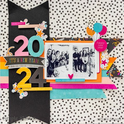 2024 is HERE! Have you shared the story of your New Year’s celebrations? We’d love to help you scrapbook those memories with our Happy New… | Instagram New Years Scrapbook Layouts, Scrapbook 2024, Scrapbook Pages Ideas, Friends Scrapbook, Cricut Scrapbooking, Birthday Scrapbook Layouts, Birthday Scrapbook Pages, Family Scrapbook Layouts, Scrapbook Boys