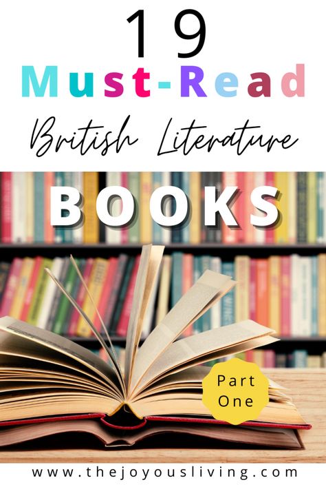 British Literature reading list. Must-Read British Literature books. Suggestions for high school British Literature homeschooling. #britishliterature #mustreadbooks #homeschooling #readinglist #thejoyousliving Literature Reading List, British Literature Books, Teaching British Literature, School British, Books Suggestions, High School Literature, The Woman In White, A Tale Of Two Cities, Must Read Novels