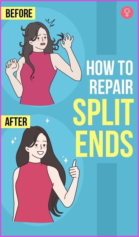 Bonus: Avoid using hair ties with metal clasps as it can cause hair breakage. #hairgrowthformula #hair #hairfall Hairstyles For Split Ends, How To Get Rid Of Spit Ends, Hair Ends Repair, How To Repair Split Ends, How To Treat Split Ends Hair, How To Reduce Split Ends, How To Heal Split Ends, Spilt Ends How To Get Rid Of, How To Get Rid Of Split Ends At Home