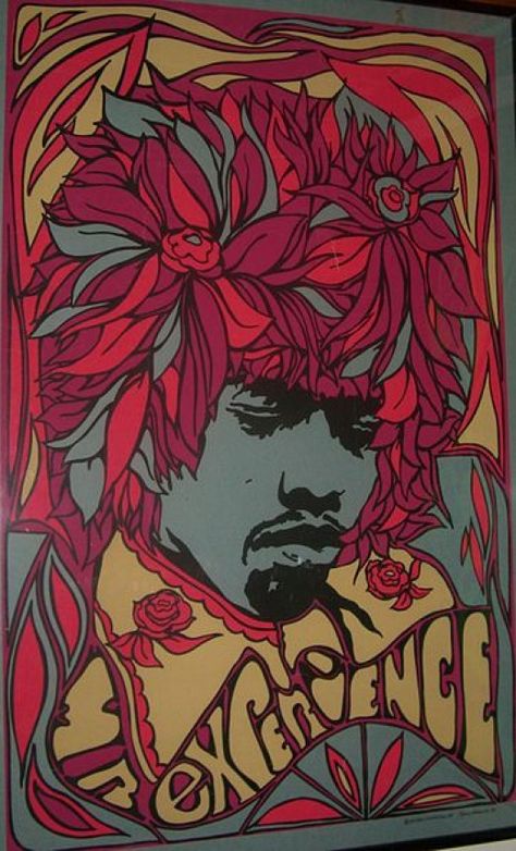 Vintage original Jimi Hendrix black light poster from 1968 silkscreened by Pandora Productions. Jimi Hendrix Art, Jimi Hendrix Poster, Blacklight Posters, Historic Landmarks, Woodstock 1969, Art Hippie, Vintage Concert Posters, Black Light Posters, Jimi Hendrix Experience