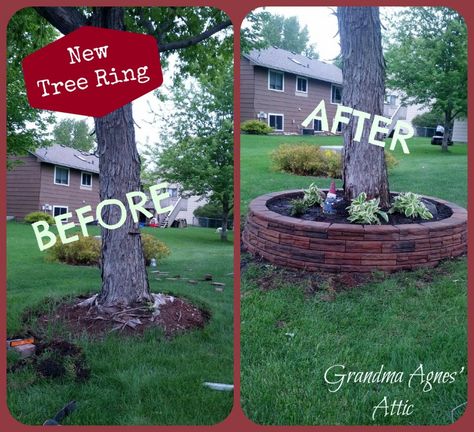 25 Marvelous Curb Appeal Ideas That Can Rejuvenate Your Home With Gorgeousness Diy Curb Appeal, Brick Projects, Tree Ring, Yard Project, Have Inspiration, Diy Yard, Yard Work, Backyard Projects, Flower Bed