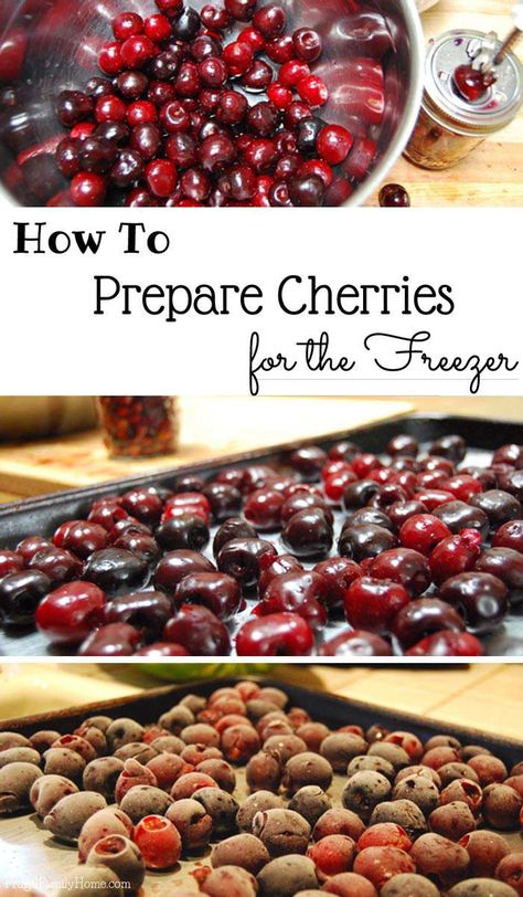 How To Freeze Fresh Cherries, How To Freeze Cherries, Preserving Cherries, Freezing Cherries, Freeze Cherries, Food Freezing, How To Smell Good, Pressure Canning Recipes, To Smell Good