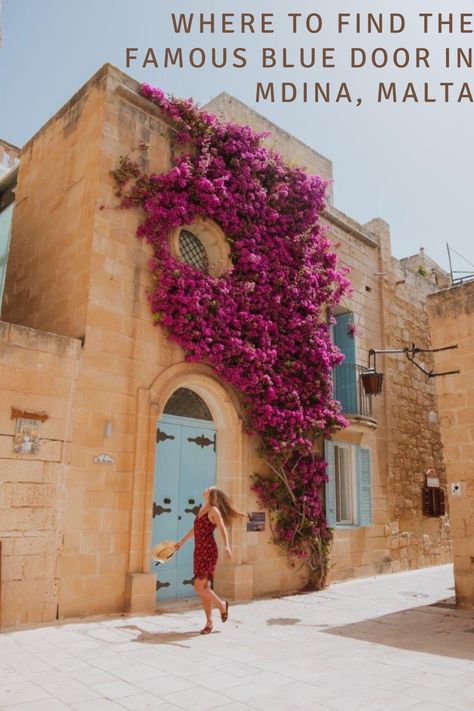 Fortified City, Mdina Malta, Limestone Wall, Virtual Walk, Horse Drawn, Blue Door, Vacation Places, 12th Century, Beautiful Places To Visit