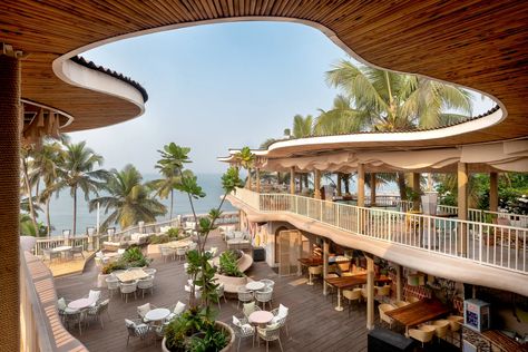 7 new restaurants in Goa with beautiful interiors | Architectural Digest India Bar Pictures, Bread Bar, North Goa, Cyprus Greece, Colorful Murals, Goa India, Dawn And Dusk, Rooftop Bar, Mexican Restaurant