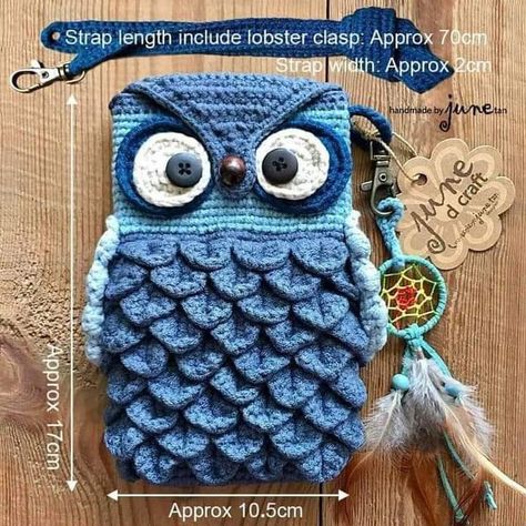 Phone Bag Pattern, Mobile Phone Pouch, Crochet Owls, Fairy Silhouette, Crochet Mobile, Knit Purse, Crochet Bags Purses, Crochet Rose, Phone Pouch