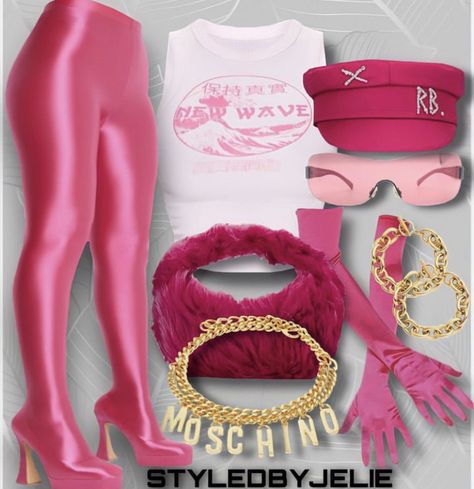 Fashion Killa Pink, Concert Outfit Black Women Pink, Pink Friday Outfits, Nicki Minaj Concert Outfit Ideas, Pink Outfits Black Women, Nicki Concert, Cute Birthday Outfits, Clueless Outfits, Casual Outfit Inspiration