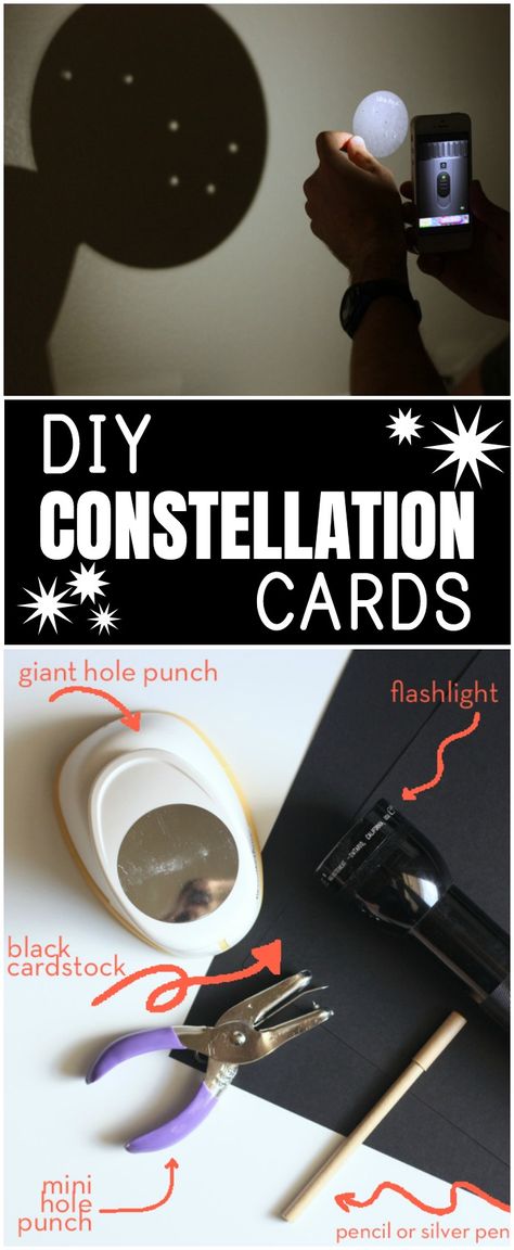 DIY Constellation Cards - Everyday Reading Constellation Preschool, Constellations For Kids, Diy Constellation, Constellation Activities, Constellation Craft, Stars Science, Forest Preschool, Astronomy Lessons, Space Theme Preschool