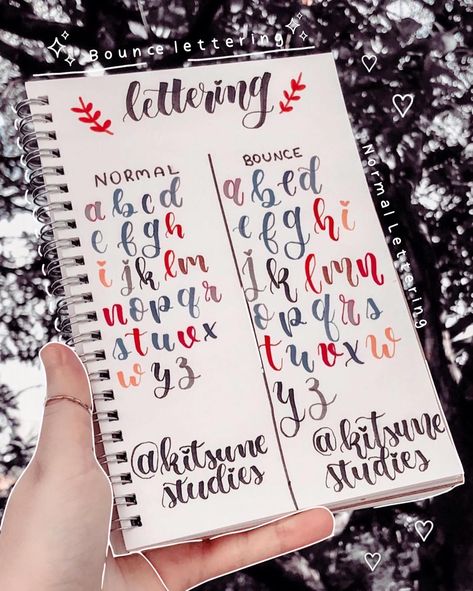 Bounce Lettering, English Calligraphy, Handwriting Script, Journal Lettering Ideas, Bullet Journal Lettering, Journal Lettering, Journal 3, Calligraphy Alphabet, Lettering Ideas