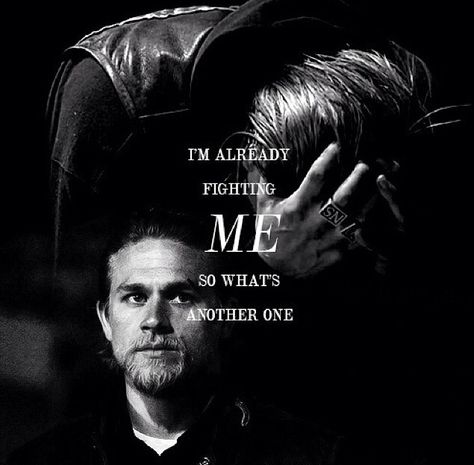 Jax Teller "I'm already fighting ME so what's another." Sons of Anarchy Jax Teller Quotes, Jackson Teller, Sons Of Anarchy Mc, Jax Sons Of Anarchy, Anarchy Quotes, Sons Of Anarchy Motorcycles, Sons Of Anarchy Samcro, Jax Teller, Reduce Reuse Recycle