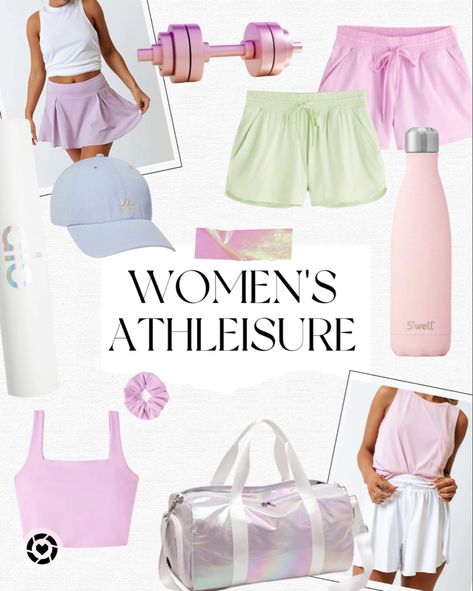 Perfect for casual college outfit for class. Also loving all the pink workout accessories, nothing gets me motivated like a cute gym outfit and all found on Amazon!! #monochromeoutfit #amazonfinds #pinkactivewear #gymoutfit #womensactivewear #workoutset #gymbag #LTKBacktoSchool Follow my shop @Addy_Claire on the @shop.LTK app to shop this post and get my exclusive app-only content! #liketkit #LTKU #LTKstyletip @shop.ltk https://liketk.it/3MH1a Casual College Outfit, Pastel Preppy, Pink Activewear, Pink Lifestyle, College Outfit, Cute Gym Outfits, Casual College Outfits, Pink Workout, Athletic Skirt