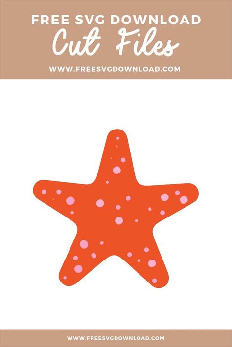 Starfish Svg Free, Ocean Svg Free, Seashell Svg Free, Summer Svg Free, Svg Images Free, Starfish Svg, Svg Images For Cricut, Svg Ideas, Cricut Air