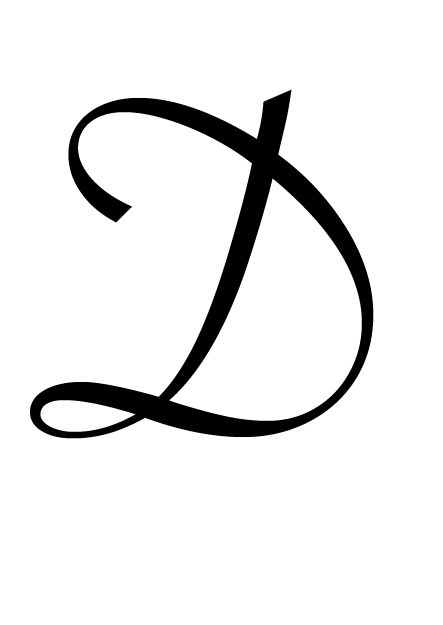 Lowercase D Tattoo, The Letter D Tattoo, Letter D Tattoo Design, Cursive D Tattoo, D Nails Letter, D Cursive Letter, Typography Types, D Letter Images, D Letter