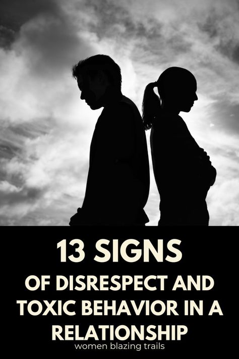 Feeling like everything's not quite right in your relationship? ❌💔 It might be time to take a closer look! Discover the 13 signs of disrespect and toxic behaviors that can damage your bond. Say goodbye to confusion and hello to a healthier, happier relationship! 😊💕 #relationship #narcissist #toxic #partner #couple #disrespect #savetherelationship #couplestherapy Signs Of Disrespect In Relationship, Toxic Partner, Toxic Behavior, Negative Relationships, Passive Aggressive Behavior, Feeling Uncomfortable, Relationships Are Hard, Women Inspiration, Inspirational Articles