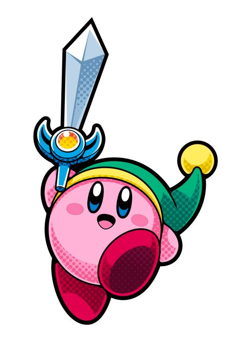 Sword Kirby - Kirby Battle Royale Mini Toile, Kirby Nintendo, Kirby Character, Kirby Art, Images Kawaii, Promotional Photos, Nintendo Characters, Nintendo Art, Mario Art