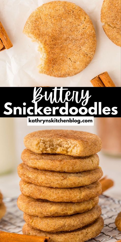 THE BEST Soft & Buttery Snickerdoodles Recipe Fun Rice Krispie Treats, Soft Snickerdoodle Cookies, Snickerdoodles Recipe, Homemade Toffee, Snickerdoodle Recipe, Frozen Cookie Dough, Snickerdoodle Cookies, Snickerdoodle Cookie Recipes, Sprinkle Cookies