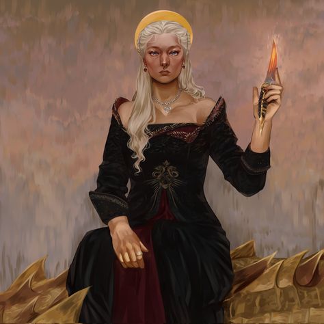 Targaryen Fanart, Queen Rhaenyra, Game Of Thrones Books, New Nightmare, Got Dragons, Targaryen Art, Asoiaf Art, Targaryen Aesthetic, Gra O Tron