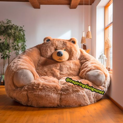 These Giant Animal Shaped Sofas Look So Cozy That They Might Just Hug You Back Bear Sofa, Animal Chair, Giant Animals, Bear Chair, Fabric Sectional, The Claw, Sectional Sofas, Support Services, Hug You