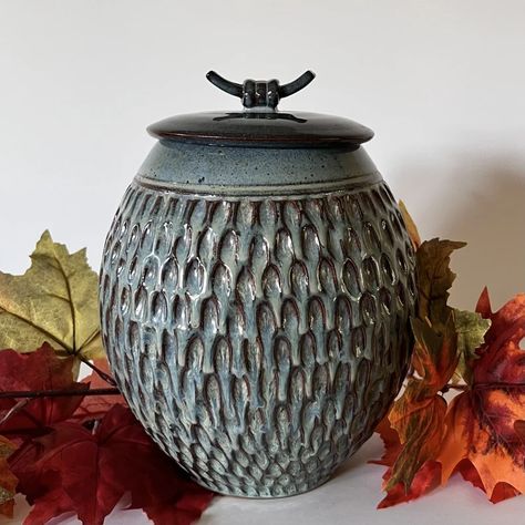 Ceramic Urns For Ashes, Lidded Jars Pottery, Murrells Inlet Sc, Robin Egg Blue, Murrells Inlet, Ceramic Urn, Ceramic Texture, Urn For Ashes, Pet Ashes