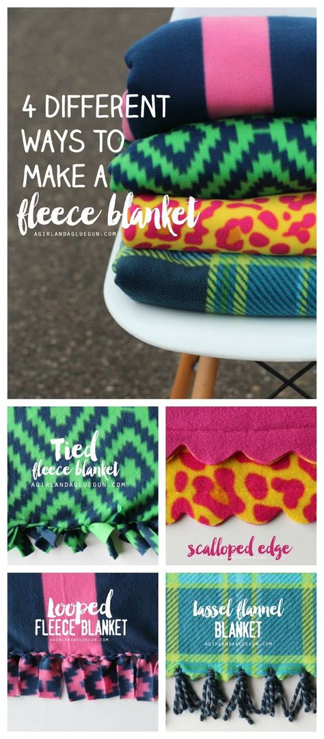 Fleece Blanket Edging, Fleece Blanket Diy, Fleece Sewing Projects, Fleece Crafts, Fleece Projects, No Sew Fleece Blanket, Diy Tricot, No Sew Blankets, Tie Blankets