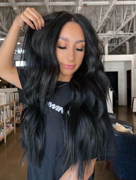 @manesbydom Scottsdale, Arizona  I N C H E S 🪩 #manesbydom _ @verityhairinc 22” hand tied extensions _ _ _ _ #azhairstylist #azextensionspecialist Jet Black Hair With Extensions, Black Hair With Extensions, Hair With Extensions, Hand Tied Extensions, Jet Black Hair, Black Hair Extensions, Scottsdale Arizona, Hair Highlights, Jet Black