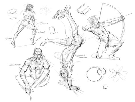 ArtStation - Gestures, Josh Black Josh Black, Drawing Topics, Human Anatomy Drawing, Drawing Examples, Face Drawing Reference, Creature Artwork, Anatomy Sketches, Figure Sketching, Gesture Drawing