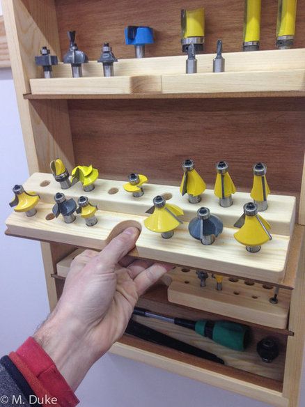 Simple Router Bit Storage Router Bit Storage, Cleat Wall, Router Storage, Router Table Plans, Bit Storage, Wood Tool Box, Tool Storage Diy, Tool Rack, Diy Garage Storage