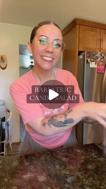 JENNA 💗 bariatric bestie on Instagram: "bariatric candy salad 🤣🍭" Bariatric Snacks On The Go, Full Liquid Diet Bariatric, Purred Foods Bariatric, Bariatric Full Liquid Diet Recipes, Bariatric Liquid Diet, Full Liquid Diet, Liquid Diet Recipes, Bariatric Recipes Sleeve, Candy Salad