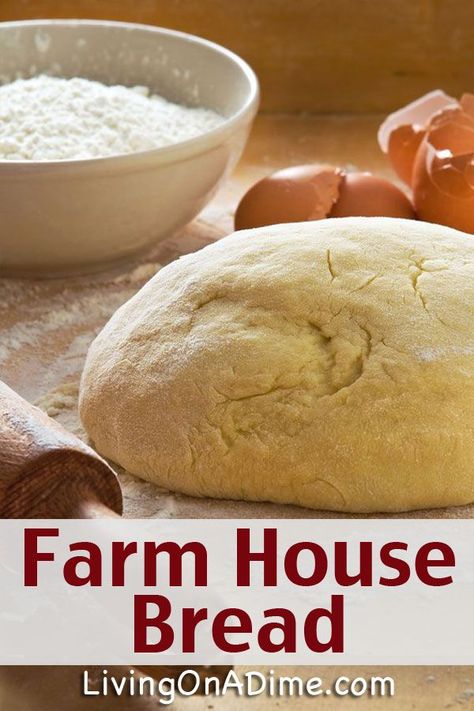 Farm House Bread Recip....can use this recipe in Bread Machine... Best Homemade Bread, Farmhouse Bread, Bread Bun, Bread Machine Recipes, Breadsticks, Bread And Pastries, French Bread, Fresh Bread, Bread Machine