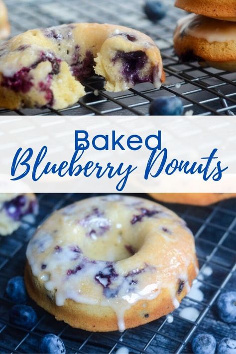 Donut Pan Recipe, Mini Donut Recipes, Doughnut Recipe Easy, Cake Donuts Recipe, Blueberry Donuts, Easy Donut Recipe, Donut Pan, Easy Donuts, Homemade Donuts Recipe