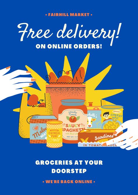 Groceries advertising poster on Behance Grocery Discount Poster, Grocery Graphic Design, Food Market Poster, Grocery Poster Design, Supermarket Poster Design, Grocery Poster, Supermarket Poster, Supermarket Branding, Grocery Store Ads