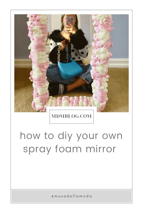 how to diy your own spray foam mirror – MDM Spray Foam Mirror, Social Media Cake, Foam Mirror, Spray Insulation, Foam Paint, Spray Foam Insulation, Diy Sprays, Old Towels, Rope Lights