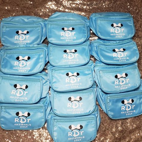 Cheer or dance team getting ready for nationals? #cheer #dance #customfannypack #customfavor #customgift #custom #personalizedgifts #customcheer #customdance #disneyfannypack #disneymonogram #disneycruise #disneytrip #disneyvacation #rundisney #monogram Cheer Nationals Shirts, Competition Goodie Bags, Dcp Roommate Gifts, Dance Team Coach, Cheer Disney, Cheer Worlds, Cheer Summit, Disney Cheer Bows, D2 Summit