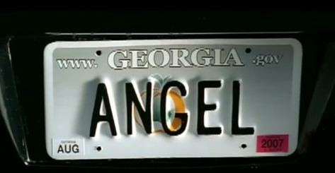 Angel License Plate, Licence Plate Aesthetic, Cute License Plates, Cute License Plate Ideas Girly, License Plate Aesthetic, Custom Car Plates, Cute License Plate, Vanity Plates, Licence Plates