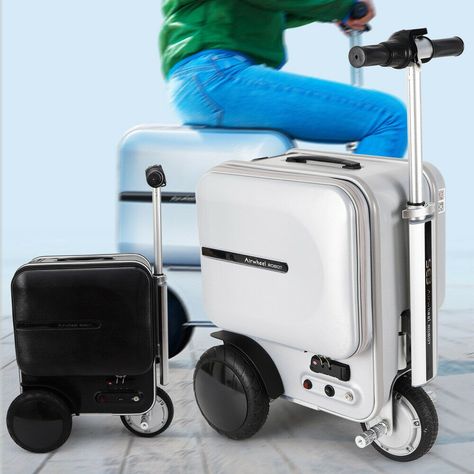 awesome 29.3L Airwheel SE3 PC Suitcase Scooter Electric Travel Carry Luggage Scooter US Suitcase Scooter, Scooter Suitcase, Luggage Scooter, Scooter Luggage, Razor Electric Scooter, Scooter Price, Balancing Scooter, Scooters For Sale, Luggage Trolley